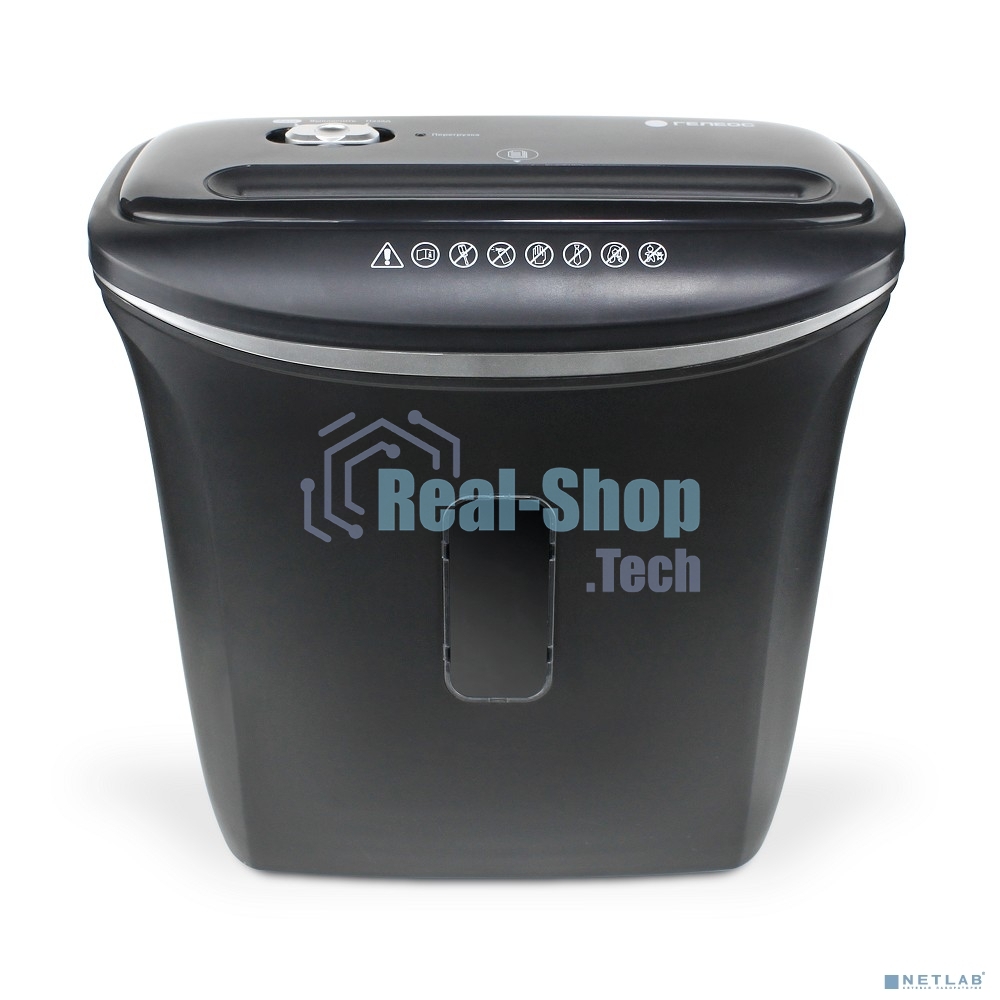 Шредер ГЕЛЕОС УД14-5, (DIN P-5), фрагмент 1,9х12мм, 5-6 лист (70г/м2), скобы, 14 литров