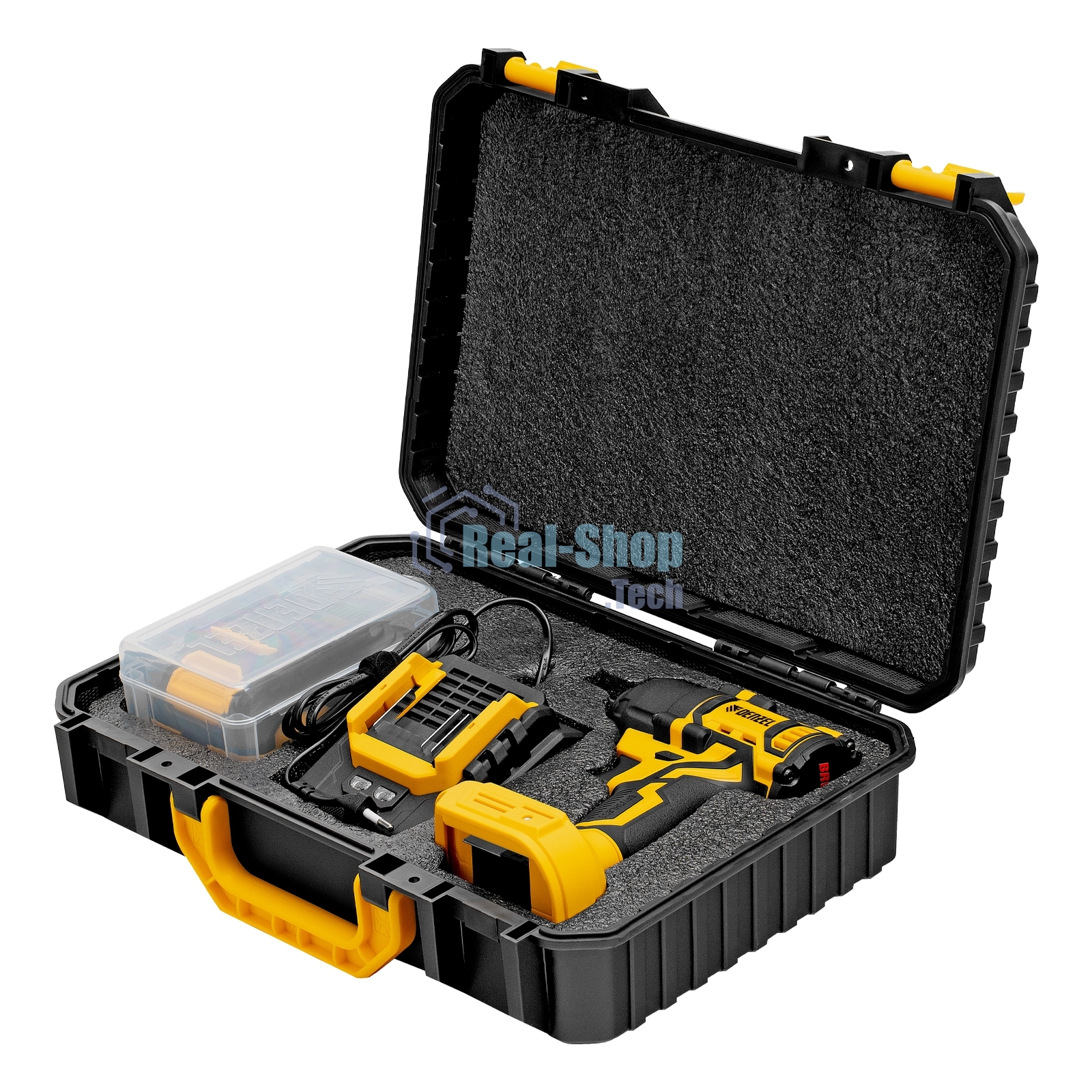 Гайковерт ударный аккумуляторный бесщет. Denzel CIWH-BL-20-500, Li-Ion, 20 В