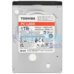 Жесткий диск Toshiba HDD 1Tb L200 Slim (7мм) 2,5