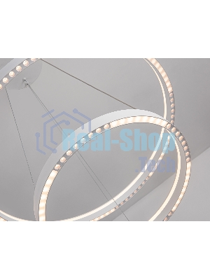 Подвесной светодиодный светильник Ambrella light FL5862/2 WH белый 45W 3000K/4200K/6400K D600/400*830 (без ПДУ)