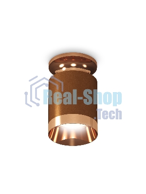 Светильник Ambrella Light XS6304150 SCF/PPG кофе песок/золото розовое полированное MR16 GU5.3 (N6906, C6304, N6135)