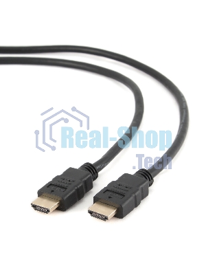Кабель Cablexpert HDMI CC-HDMI4-6, 19M/19M, v2.0, медь, позол.разъемы, экран, 1.8м, черный, пакет