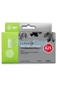 Картридж струйный Cactus CS-PGI425BK черный (16 мл) для Canon Pixma iP4840/MG5140/5240/6140/8140/MX884