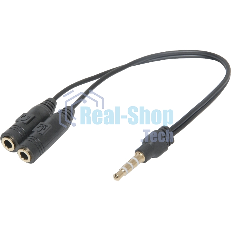Переходник Defender Headset Jack 2*3.5jack - 3.5 4pin jack 0,15м