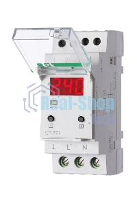 Реле напряжения CP-721 (50-450В 30А 2 модуля IP20 монтаж на DIN-рейке)(аналог УЗМ) F&F EA04.009.003