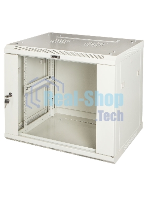 Шкаф настенный серии Pro, 6U 600x600, стеклянная дверь