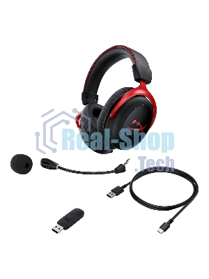 Гарнитура HyperX Cloud II красный, проводная, совместимость с консолями