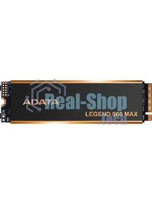 Накопитель SSD ADATA LEGEND 960 MAX, 1Tb, PCIe 4.0 x4, M.2 2280, NVMe, R/W 7400/6000, с радиатором