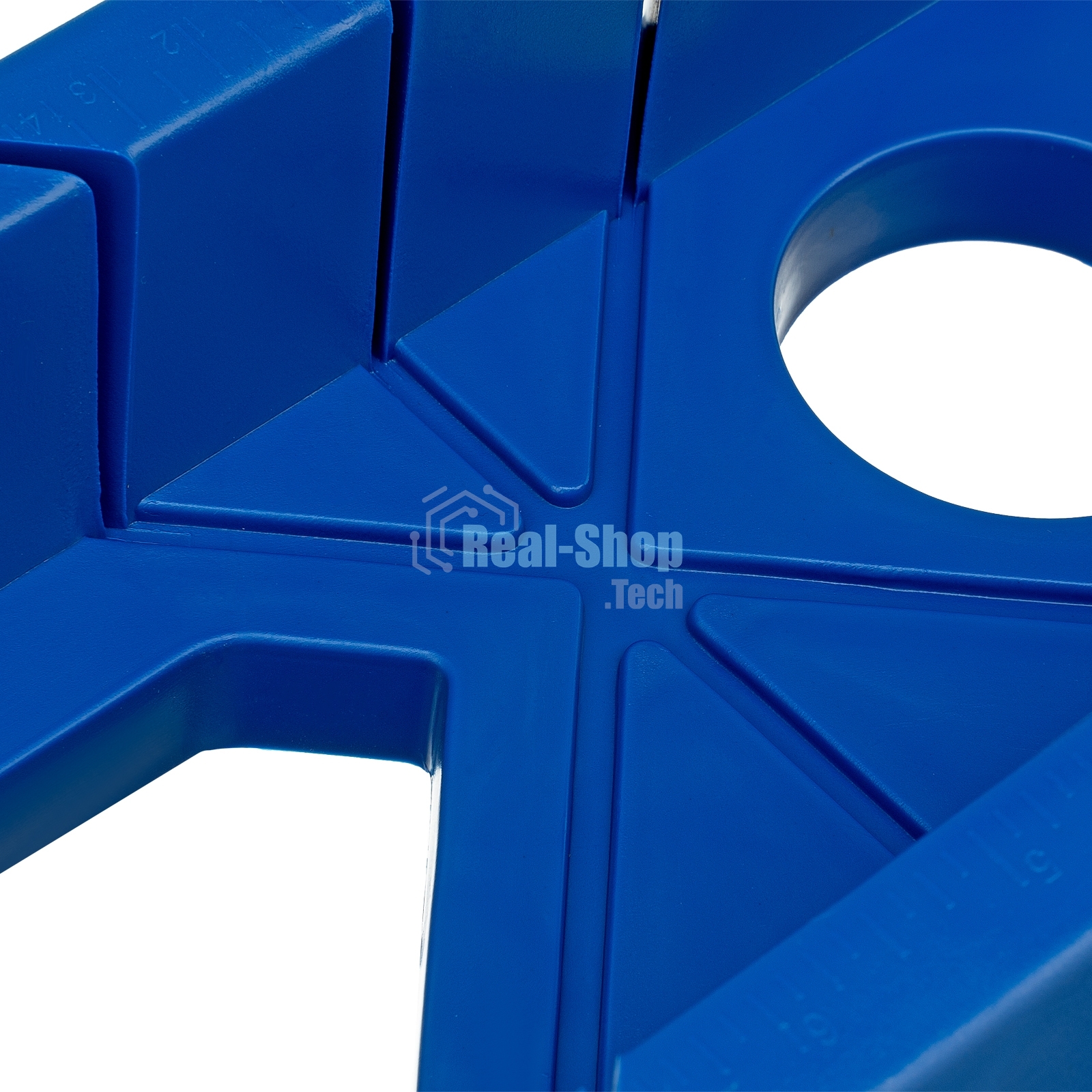 Стусло пластиковое Сибртех синее, 4 угла для запила+пила 450 мм