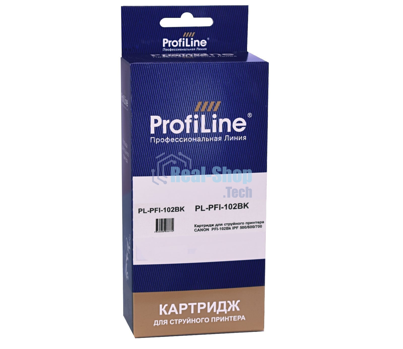 Картридж струйный ProfiLine PL-PFI-102BK для принтеров Canon IPF510/IPF605/IPF610/IPF650/IPF655/IPF710/IPF750/IPF755/IPF760/IPF765 с чернилами Black