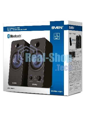Акустическая система SVEN АС SVEN 431, черный (6 Вт, питание USB, Bluetooth)