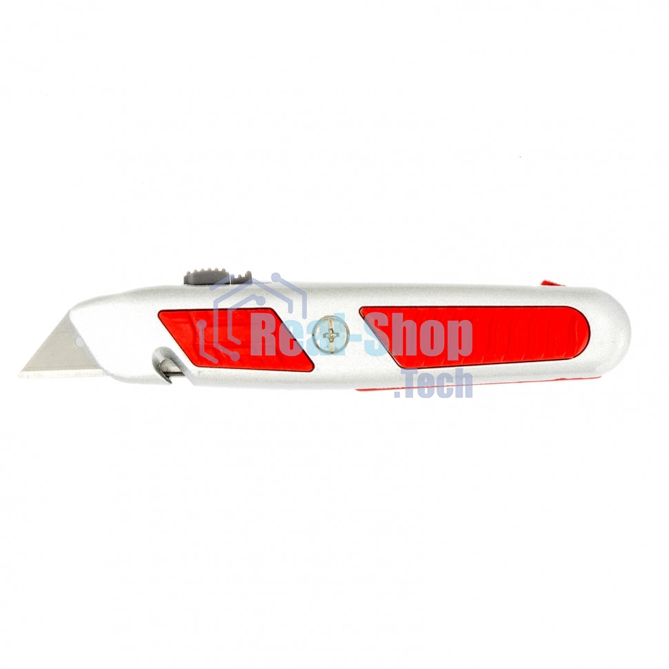 Нож Matrix, выдвижное трапециевидное лезвие, отделение для лезвий, метал.корпус