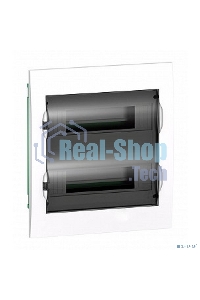 Бокс СП EASY9 встраив. с прозрачной дверью 2ряда 24мод. SchE