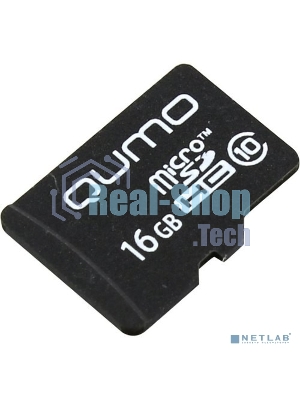 Флеш карта QUMO MicroSDHC 16Gb Сlass 10 без адаптера