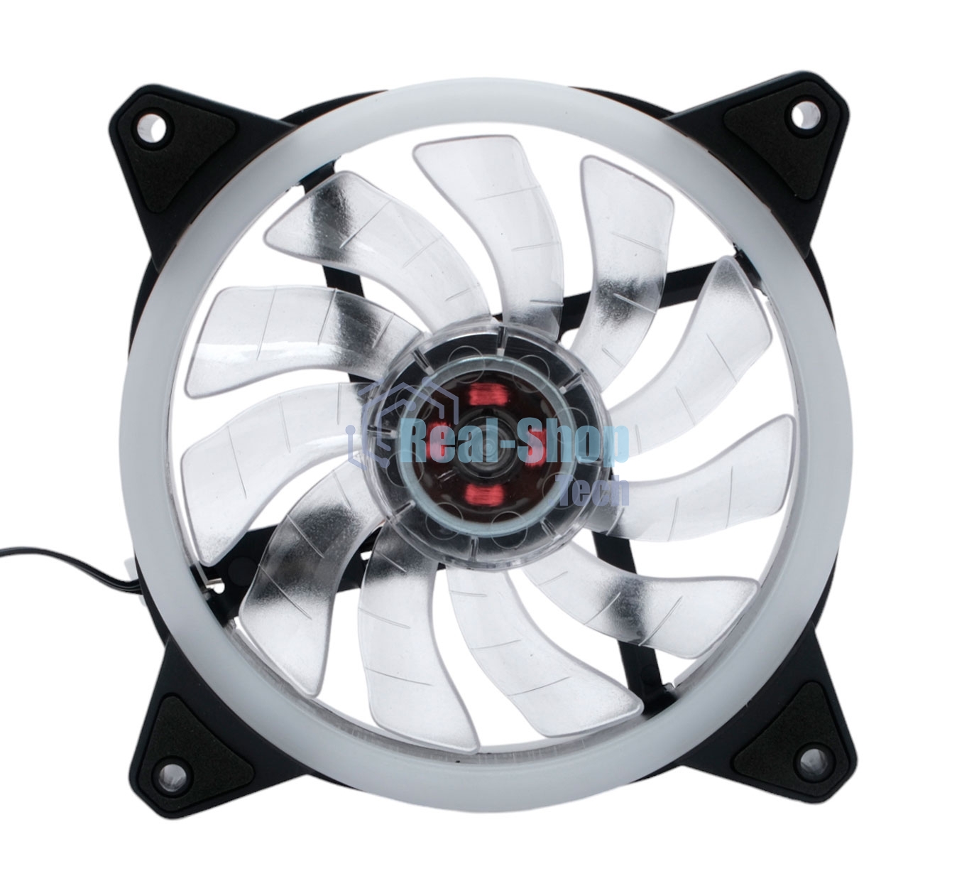 Вентилятор для корпуса Gembird D12025S12L-R черный, 120 мм, 1200 об/мин, 20.5 дБ, 3 pin