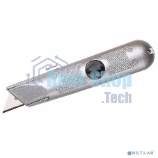 Нож с трапециевидным выдвижным лезвием Rexant винтовой фиксатор лезвия