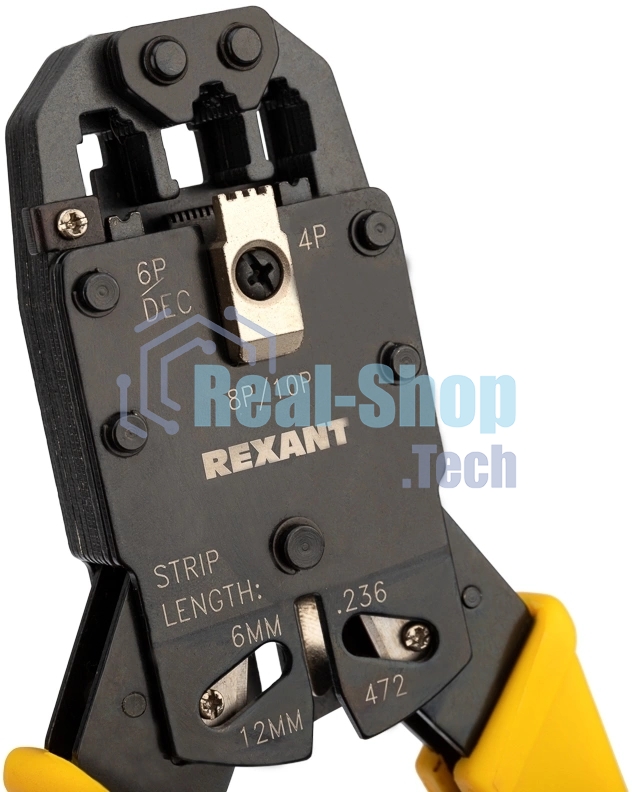 Кримпер Rexant HT-200R для обжима 10P10C, 8P8C, 6P6C, 4P4C