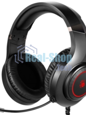 Гарнитура Bloody G220 чёрный, проводная, подсветка