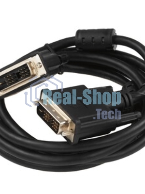 Кабель DVI-D single link Cablexpert CC-DVIL-BK-6, 19M/19M, 1.8м, CCS, черный, экран, феррит.кольца, пакет