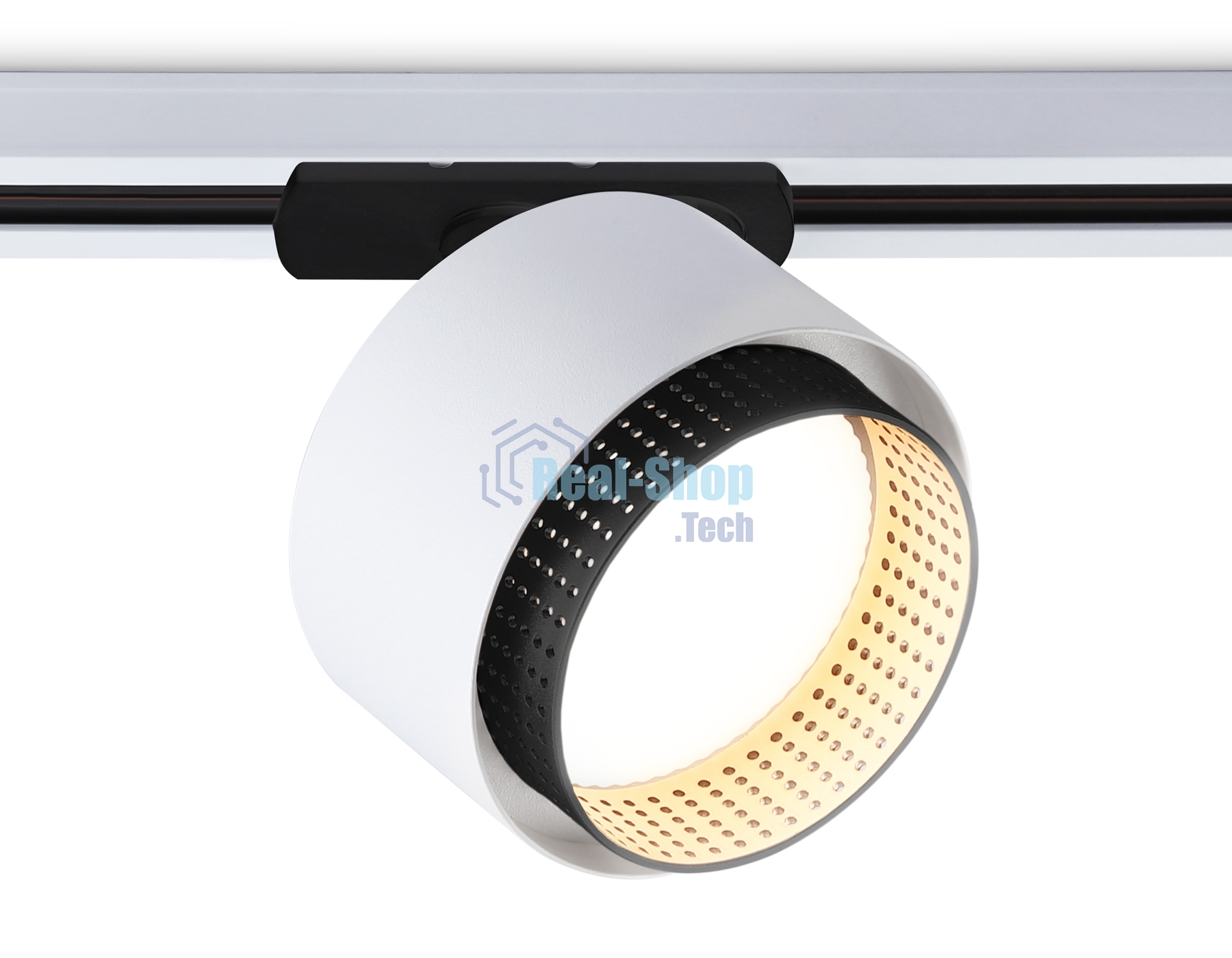 Трековый однофазный светильник Ambrella light GL5379 WH/BK белый/черный GX53 max 12W D95*130