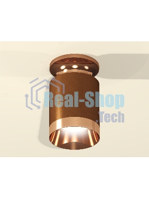 Светильник Ambrella Light XS6304150 SCF/PPG кофе песок/золото розовое полированное MR16 GU5.3 (N6906, C6304, N6135)