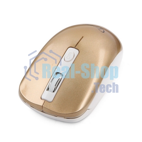 Мышь беспроводная Gembird MUSW-400-G золотой, 1600 dpi, радиоканал, USB, кнопки - 4