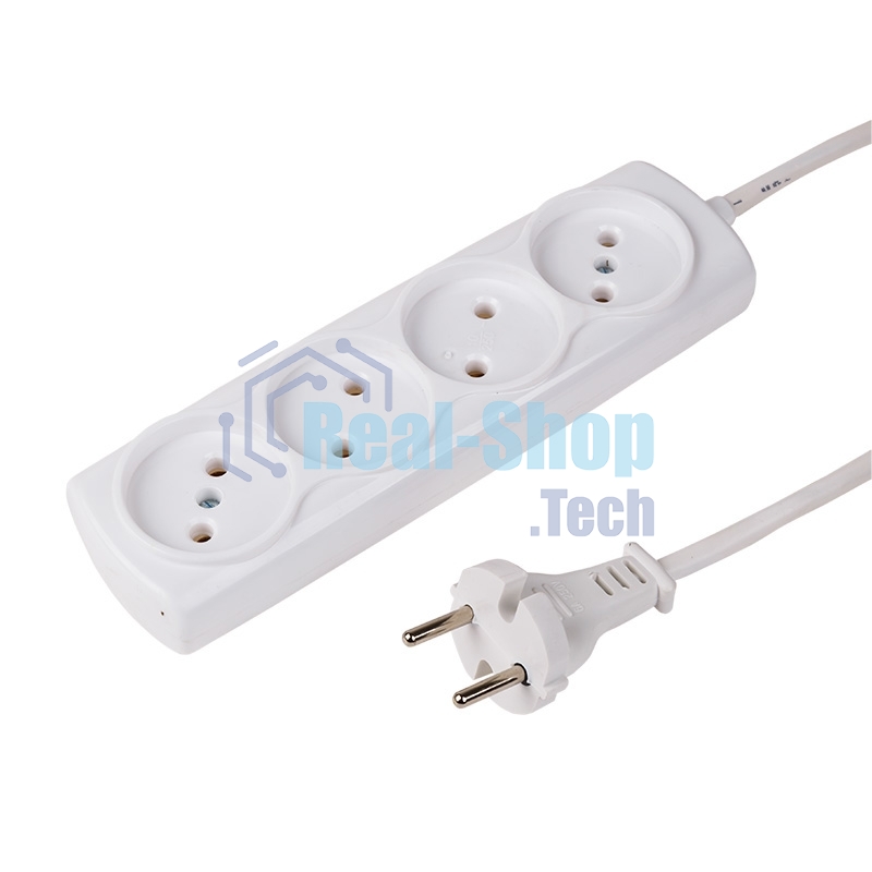 Удлинитель PROconnect OPTIMA 4 гнезда, 5 м, 2х0.75 мм², б/з, белый