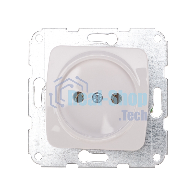 Розетка Kranz 1-ая DEA б/з с/у 10А мех. белый (1/10/120)