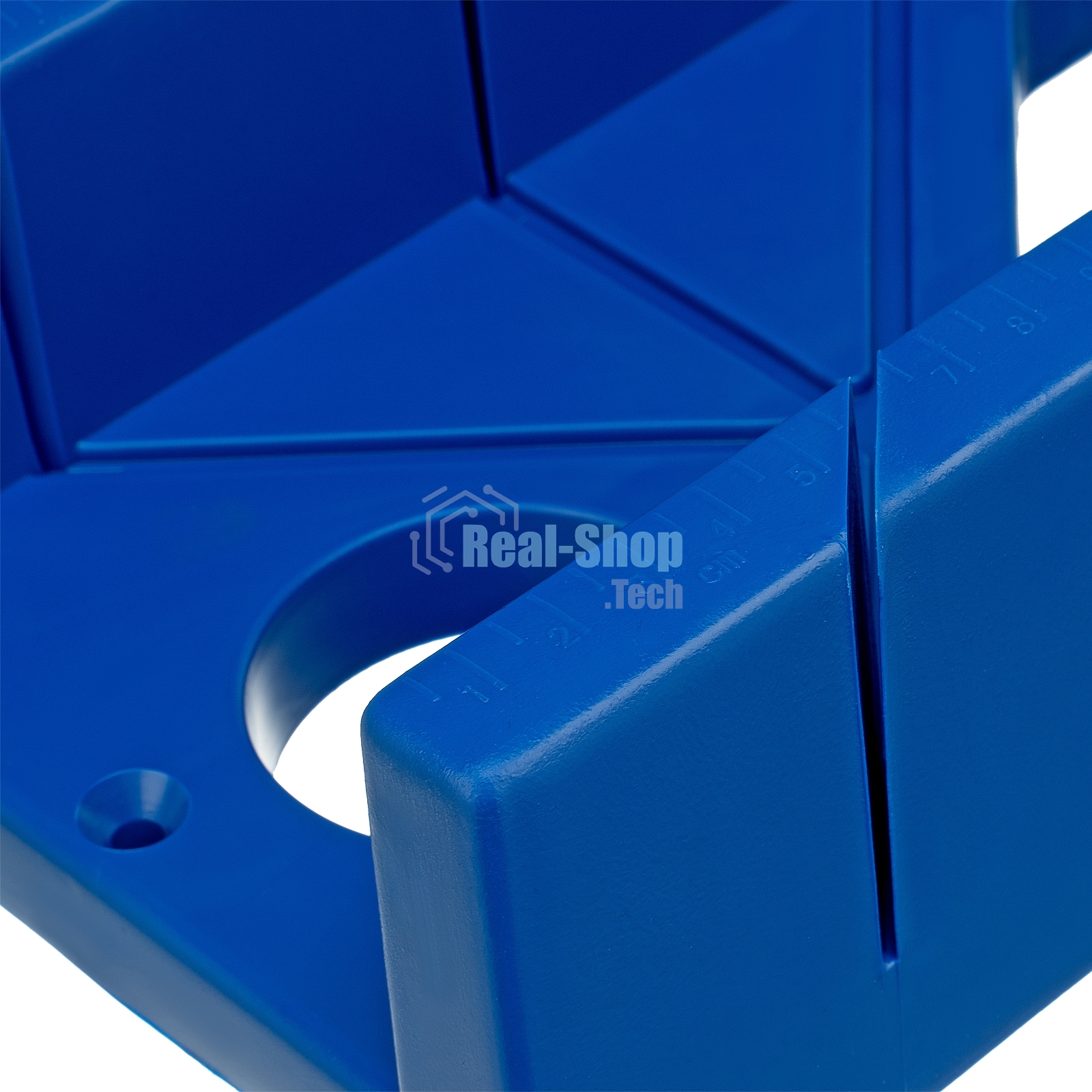 Стусло пластиковое Сибртех синее, 4 угла для запила+пила 450 мм
