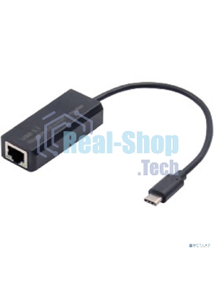 Кабель-адаптер ExeGate EXE-732C-45 (USB2.0 Type-C --> 1xRJ45 UTP 10Mbps/100Mbps, Realtek Chipset RTL8152B)