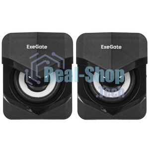 Акустическая система 2.0 ExeGate EX289680RUS Accord 210 (питание USB, 2х3Вт (6Вт RMS), 60-20000Гц, черный, RGb подсветка)