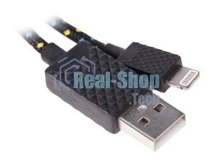 Кабель Qumo light series, USB-Apple 8 pin, 1м, 5В, 1A, опл. PVC, кон. PVC, белый