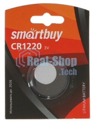 Батарейка Smartbuy CR1220/1B (12/720) (SBBL-1220-1B) (1 шт. в уп-ке)