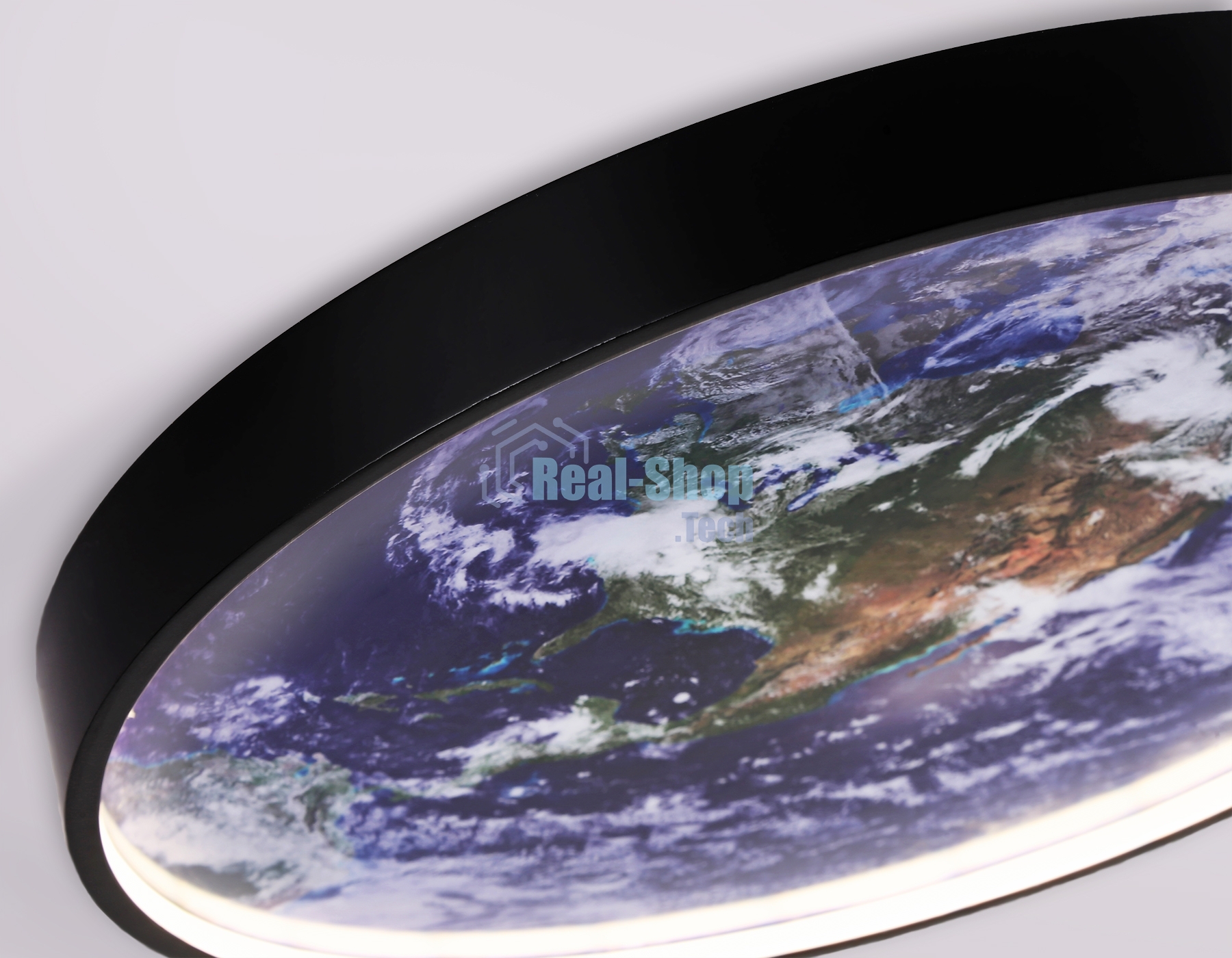 Настенно-потолочный светодиодный светильник Ambrella light FW11132 BK черный 18W LED 3000-6400K D300*38
