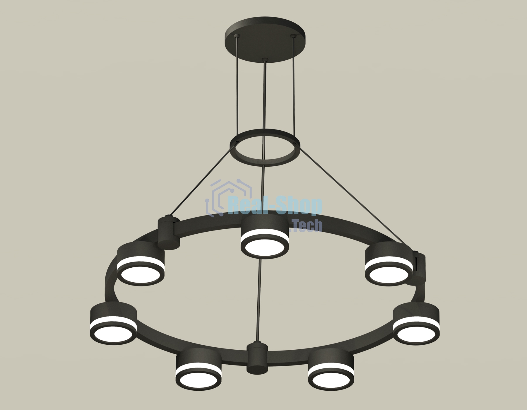 Светильник Ambrella light XR92051600/7 SBK/FR черный песок/белый матовый GX53  (A9205, C9238, N8415)