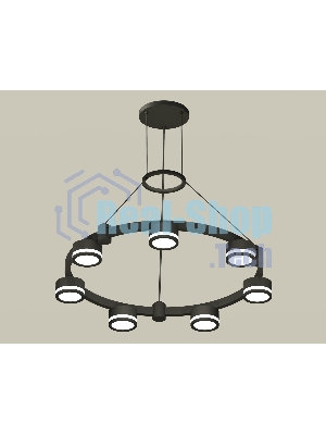 Светильник Ambrella light XR92051600/7 SBK/FR черный песок/белый матовый GX53  (A9205, C9238, N8415)