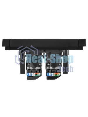 Розетка компьютерная 2-ая RJ45 кат.5E IEK FORTE&PIANO FP133 черный
