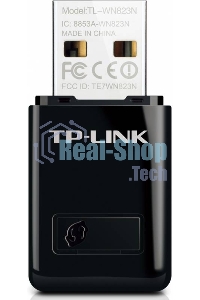 Сетевой адаптер TP-Link SOHO TL-WN823N Беспроводной USB мини адаптер 300 Мбит/с стандарта N c кнопкой QSS(Realtec)