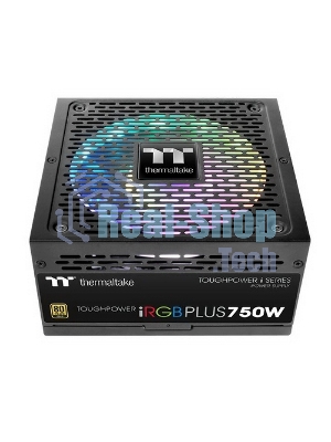 Блок питания Thermaltake Toughpower iRGb PLUS 750W RTL (PS-TPI-0750F3FDGE-1), 750Вт, 80 PLUS Gold, 140мм, модульный, черный