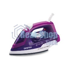 Утюг Centek CT-2348 VIOLET (фиолет) 1600Вт, КЕРАМИЧЕСКАЯ подошва, паровой удар, самоочистка, 200мл