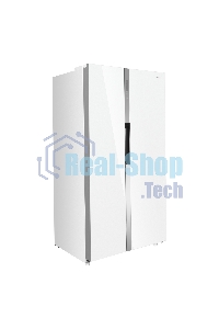 Холодильник Maunfeld MFF177NFW белый глянец двухкамерный 263/170л морозилка сбоку, No Frost, Side by Side