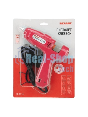 Клеевой пистолет Rexant, 60 Вт / 100 Вт два режима, Ø11 мм, блистер