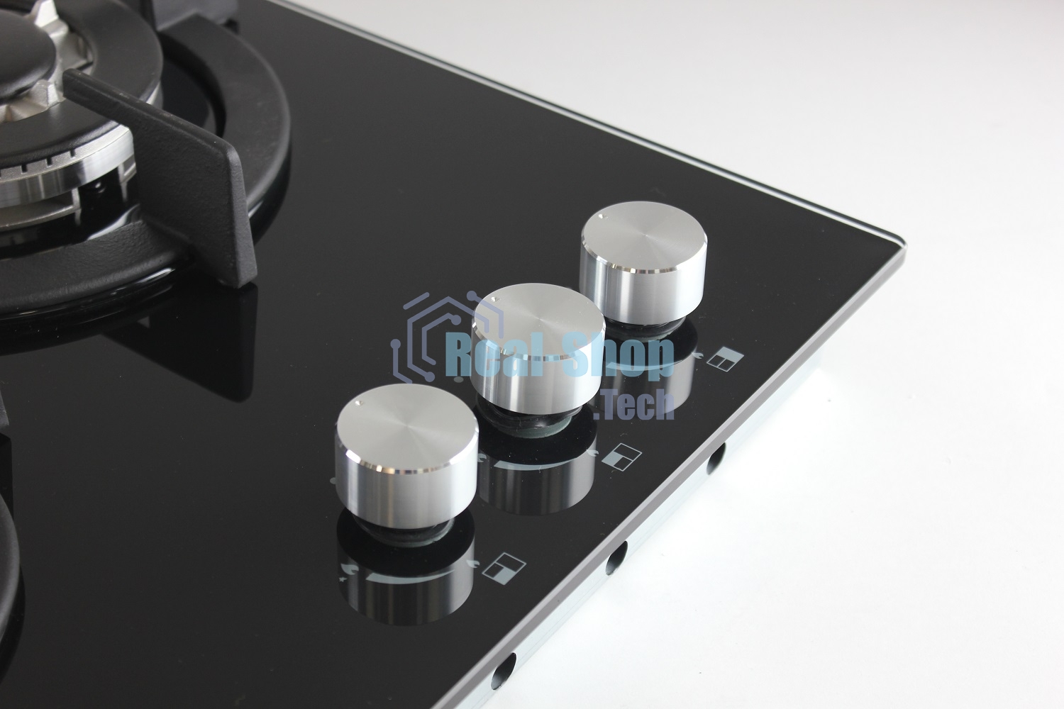 Газовая варочная панель LEX GVG 430 BL3 конфорки газ-контроль электроподжиг