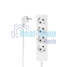 Удлинитель PROconnect OPTIMA 4 гнезда, 5 м, 2х0.75 мм², б/з, белый