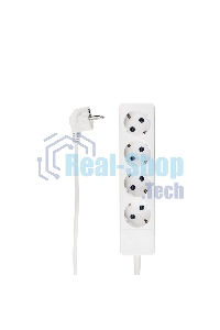 Удлинитель PROconnect OPTIMA 4 гнезда, 5 м, 2х0.75 мм², б/з, белый