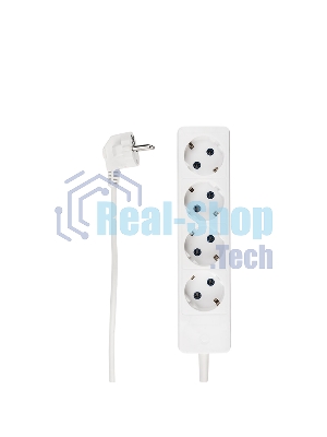 Удлинитель PROconnect OPTIMA 4 гнезда, 5 м, 2х0.75 мм², б/з, белый