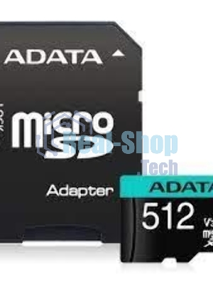 Флеш карта MICRO SDXC 512Gb W/AD. AUSDX512GUI3V30SA2-RA1 ADATA
