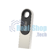 Флешка USB Netac U278 (NT03U278N-064G-20PN), 64Gb, USB 2.0, R/W 50/10, серебристый/черный