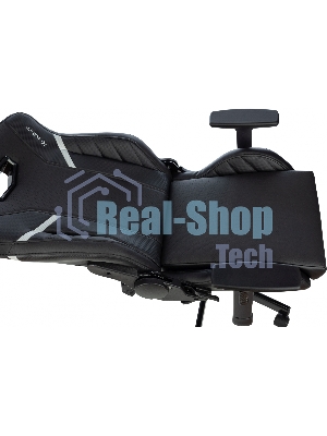 Кресло Knight Thunder 5X черный, экокожа, 120 кг, механизм качания