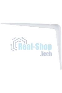 Кронштейн угловой с ребром Сибртех 350 х 400 мм, белый